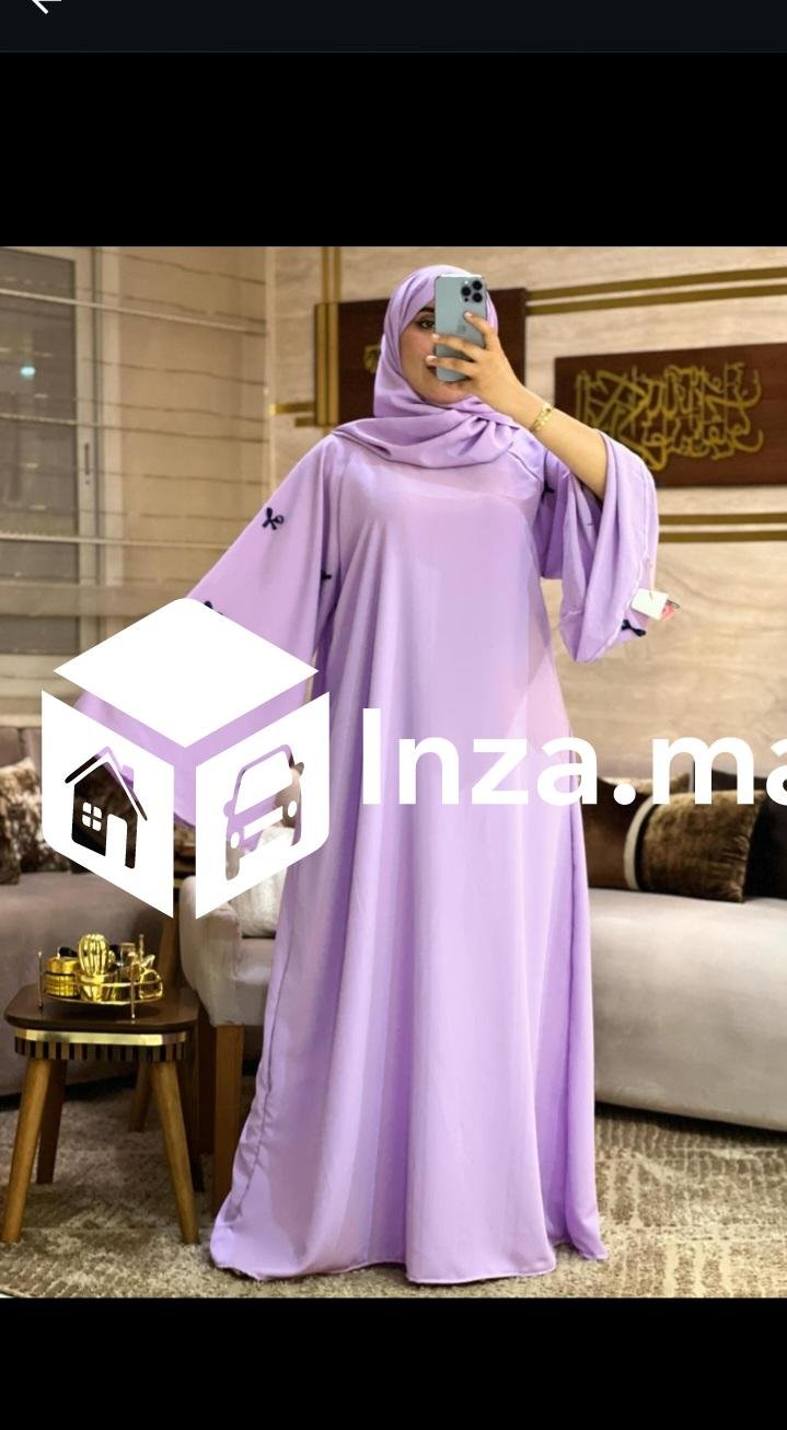 عباية فضفاضة توب كريب