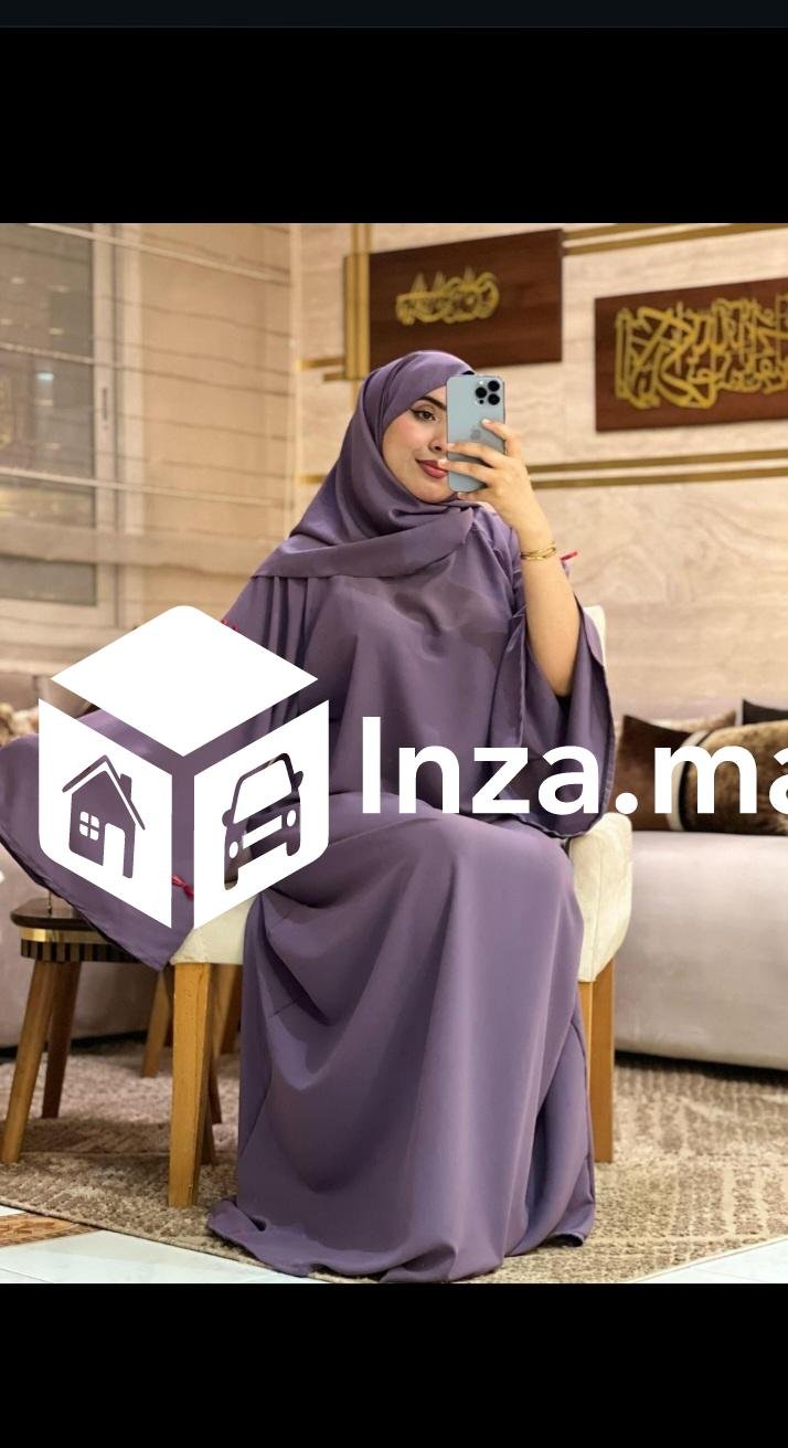 عباية فضفاضة توب كريب