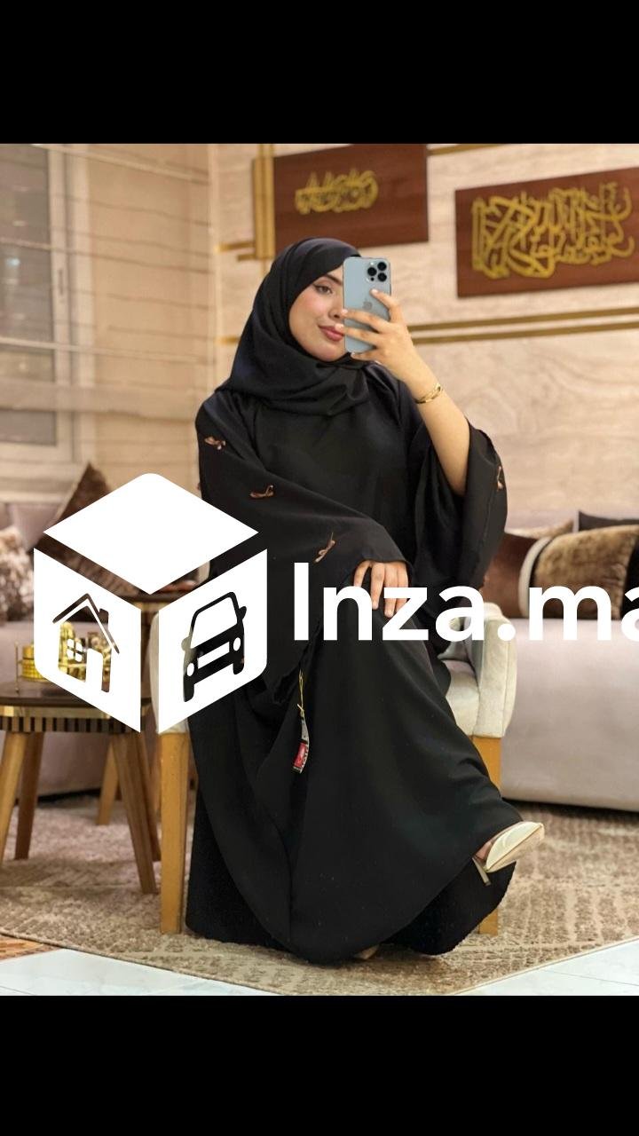 عباية فضفاضة توب كريب