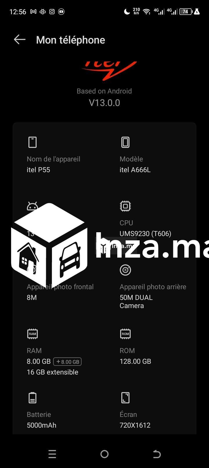 Téléphone Samsung p55