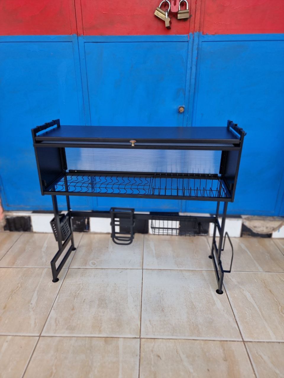 😍 Étagère Égouttoir Multifonction 💫 💫 قطارة مبتكرة متعددة الاستعمالات مع غطاء 💫