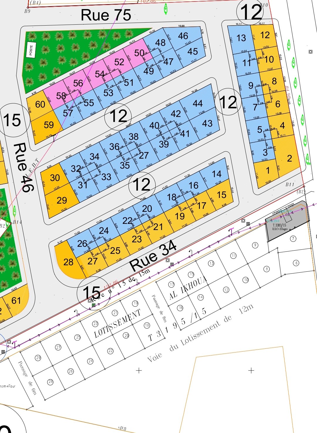بقع للبيع بتجزئة اولاد سعيد