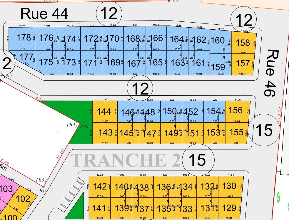 بقع للبيع بتجزئة اولاد سعيد