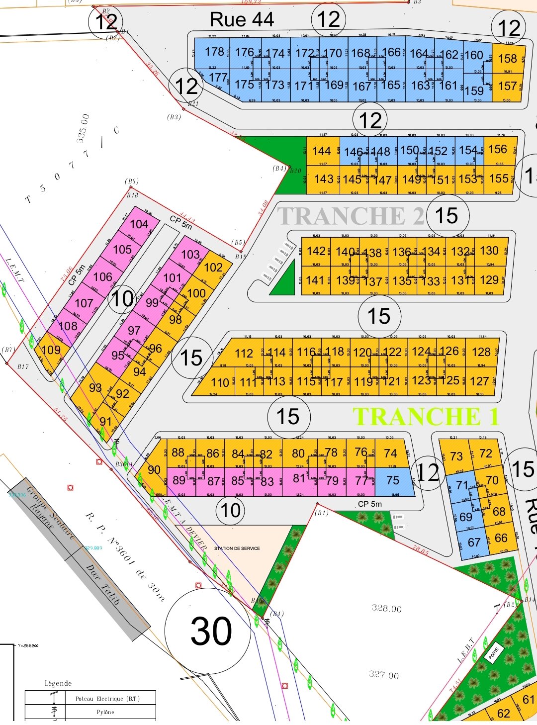 بقع للبيع بتجزئة اولاد سعيد