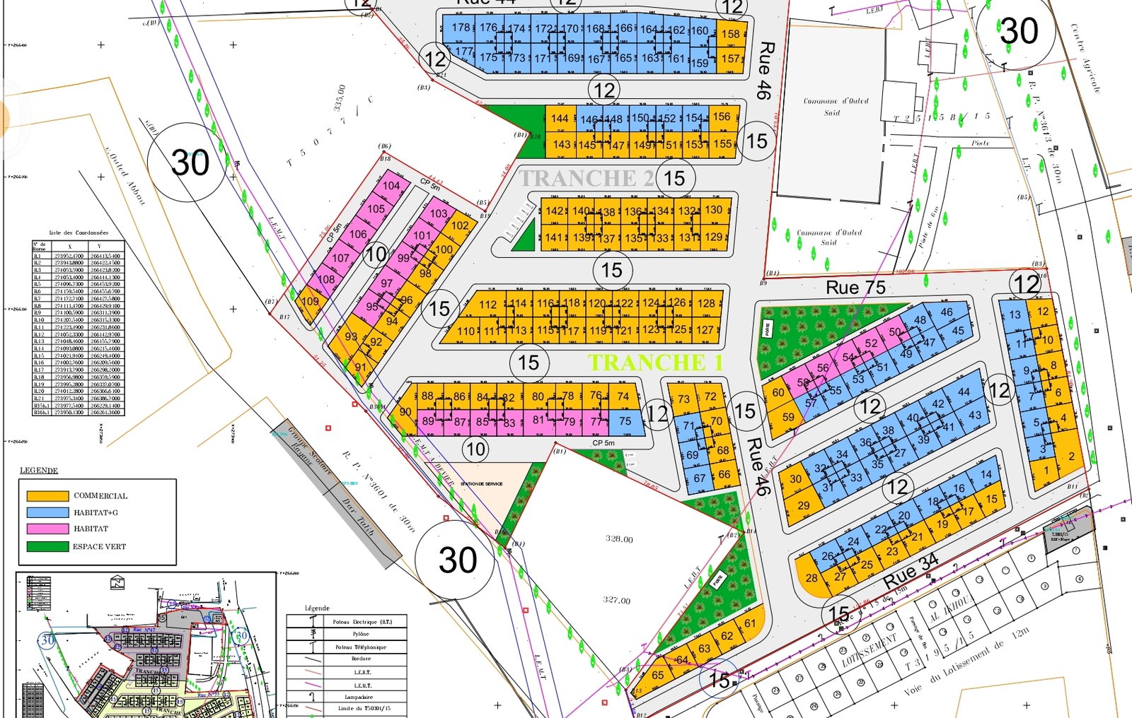 بقع للبيع بتجزئة اولاد سعيد