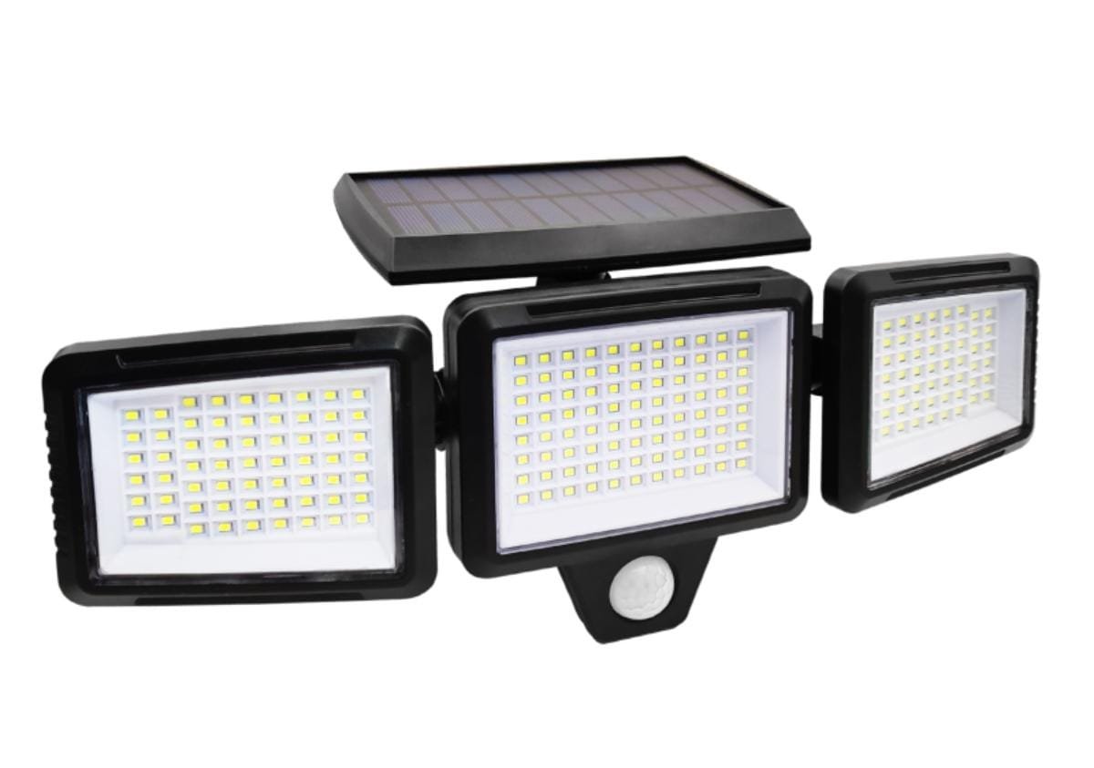 مصباح طاقة الشمسية* قوي مع حساس الحركة 208 LED