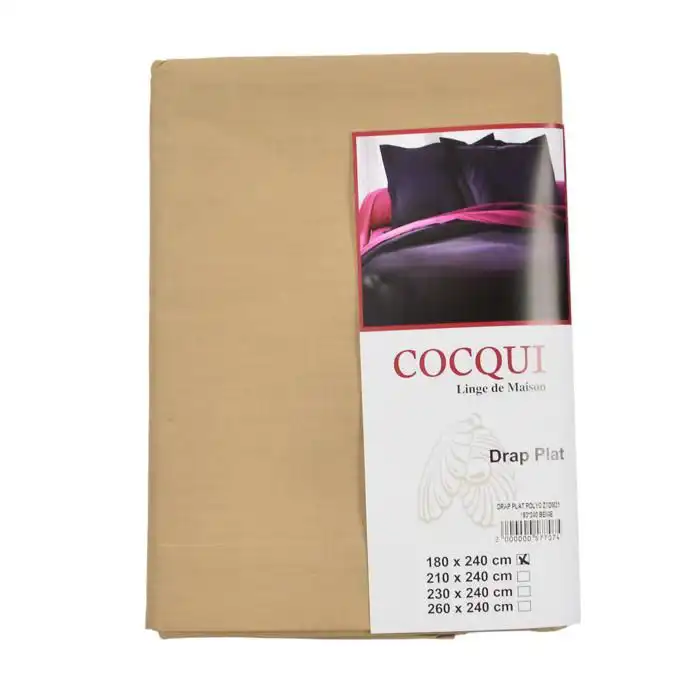 DRAP PLAT POLYCOTTON ZTDM21 180×240 BEIGE